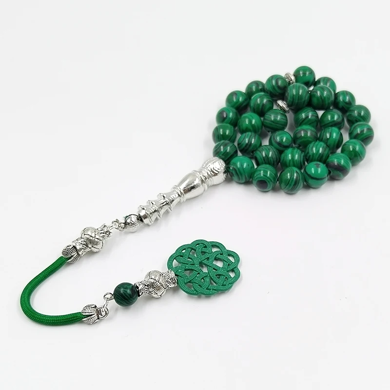 Tasbih malachite ramadan gift muslim bracelet for arabic fashion Misbaha Bracelets turkish accessories on hand image 2