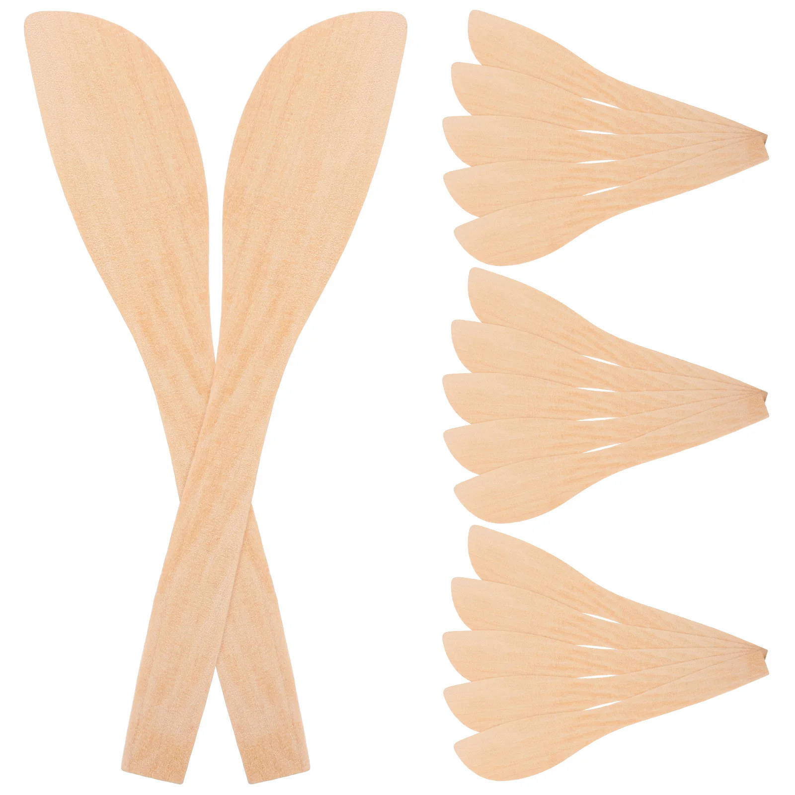 

20 PCS Dumpling Spoon Butter Kitchen Accessories Wooden Soup Spoons Filling Pine