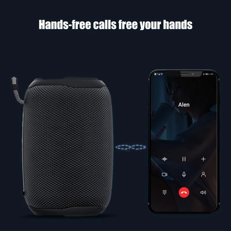 مكبر الصوت المتوافق مع المتوافق مع IPX6 مقاوم للماء يدعم أوضاع تشغيل متعددة للسفر للحفلات