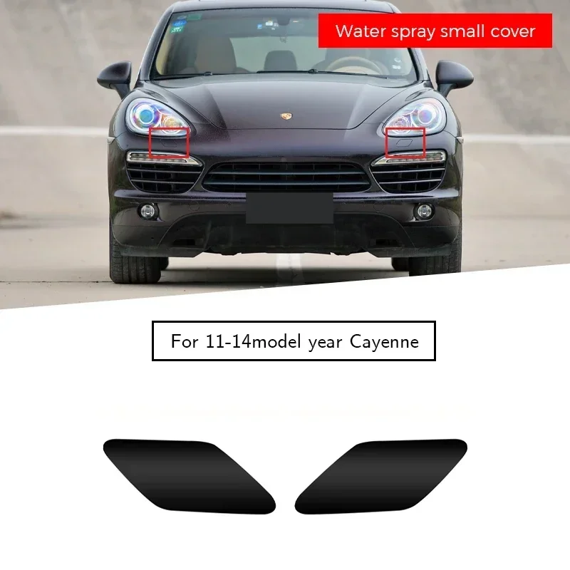 2pcs Car front bumper spray cover headlight washer suitable for Porsche Cayenne 2011-2014 95862830200 95862830100