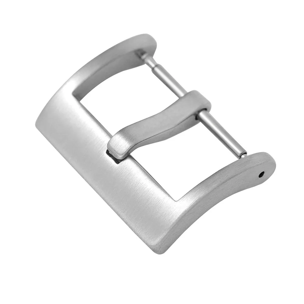 304L Stainless Steel Tang Buckle 16mm 18mm 20mm 22mm Watch Band Solid Square Metal Watch Clasp Silver Black Gold Watch Buckle