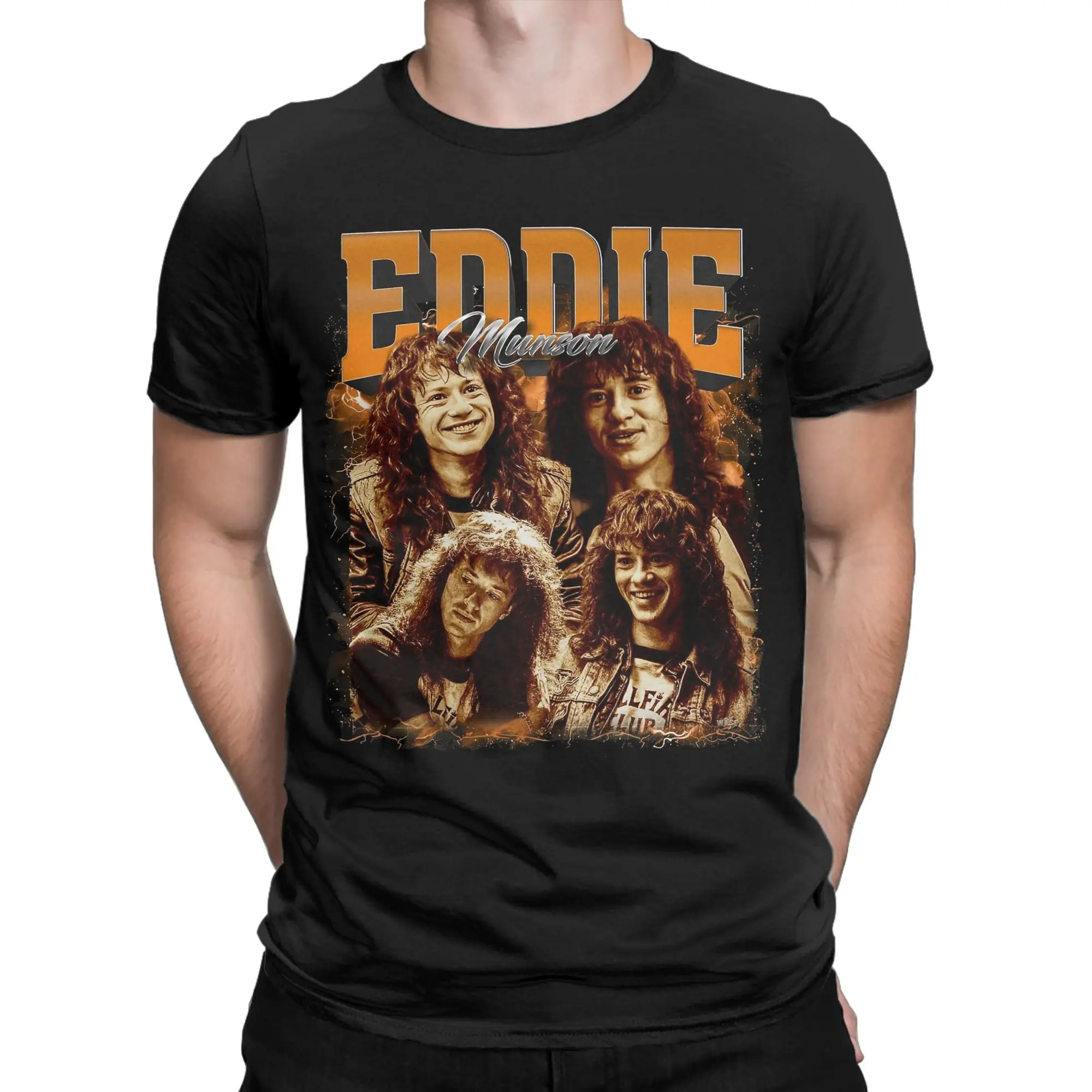 Men's Eddies Munsons Bootleg 90s T Shirts  100% Cotton Clothes Vintage Short Sleeve O Neck Tee Shirt Classic T-Shirt