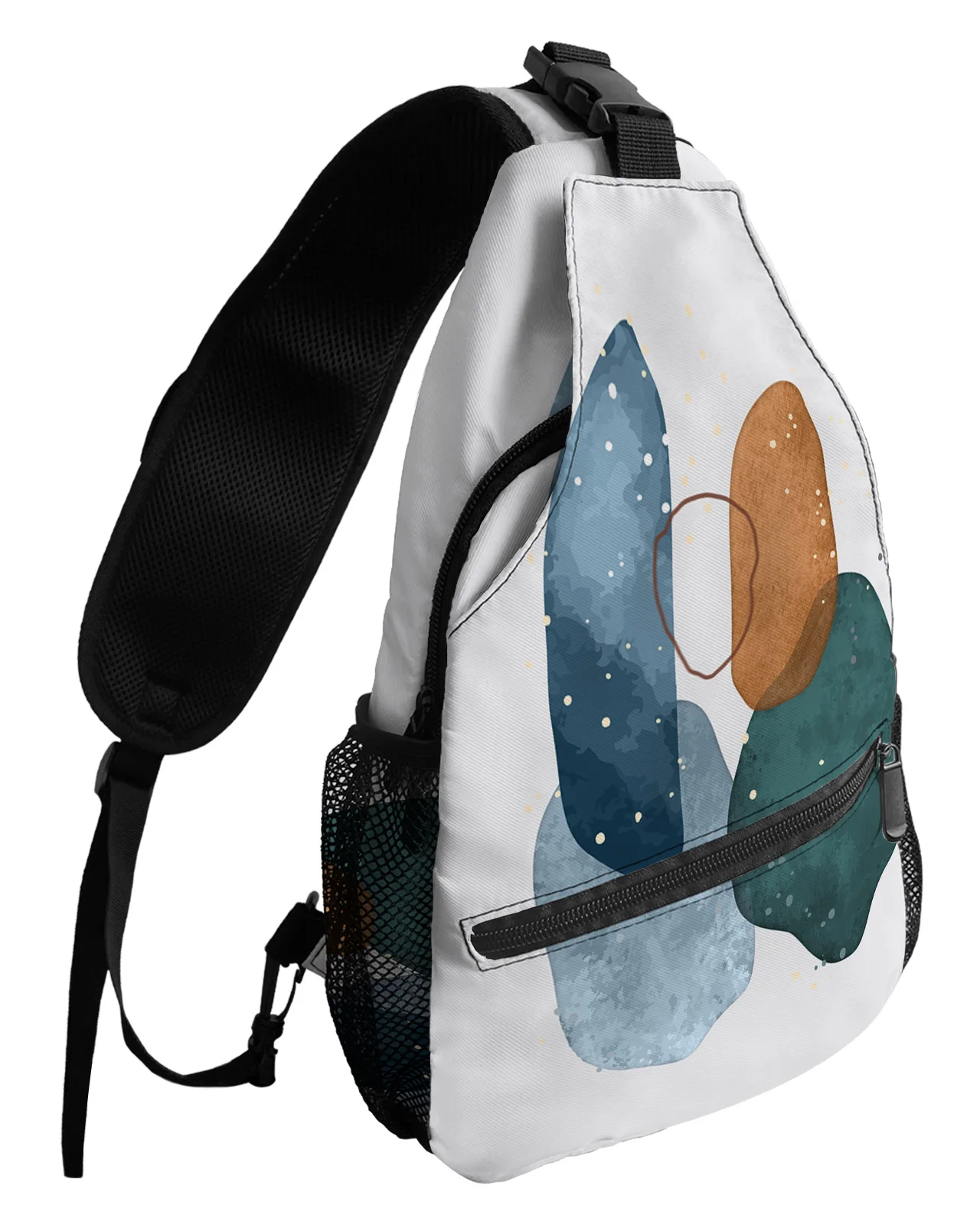 

Abstract Abstract Art Gouache Painting Chest Bags For Women Men Waterproof Messenger Bags Sport One Shoulder Crossbody Bag