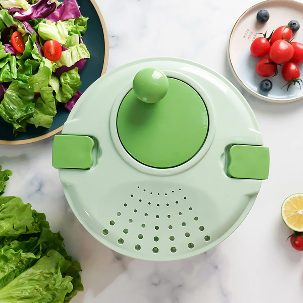 

Manual Drain Basket for Fruits Vegetables Large Capacity Kitchen Veggie Organizer Baskets Easy Clean Plastic Hand Crank