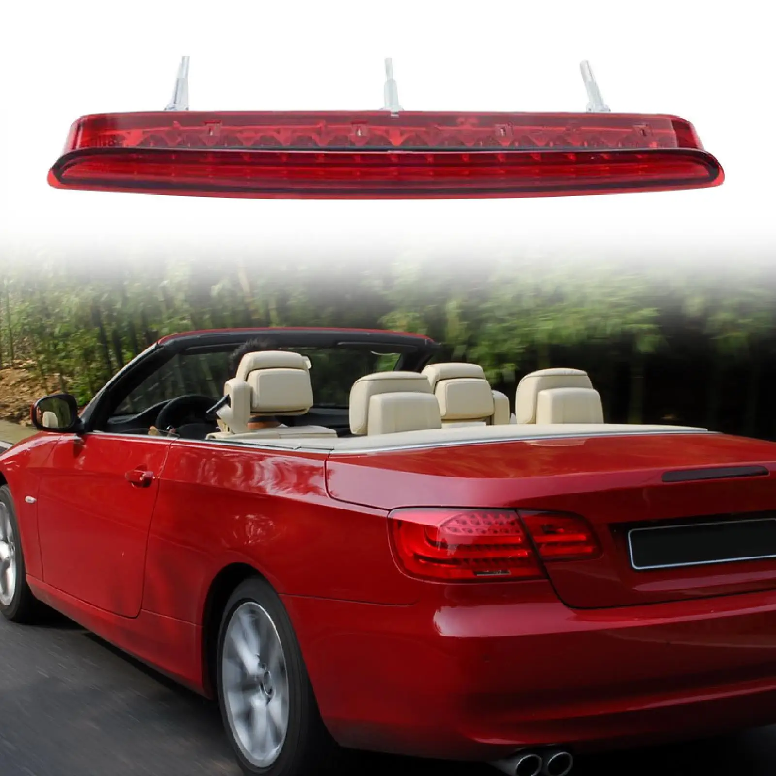 

High Level 3rd Third Brake Light Rear Easy to Install Red Spare Parts High