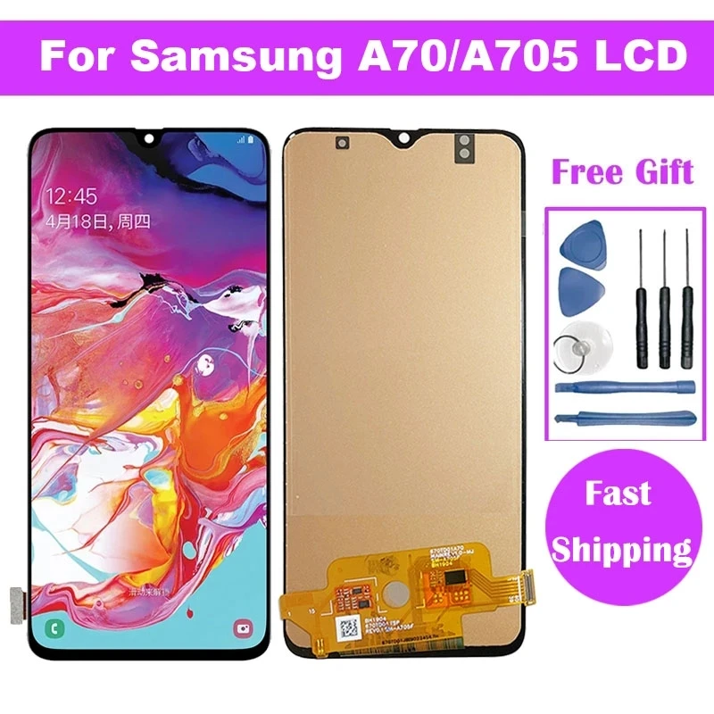 Incell Pantalla For Samsung A70 SM-A705F A705FN/DS Display Screen With Frame Touch Screen Digitizer Assembly Replacement Parts