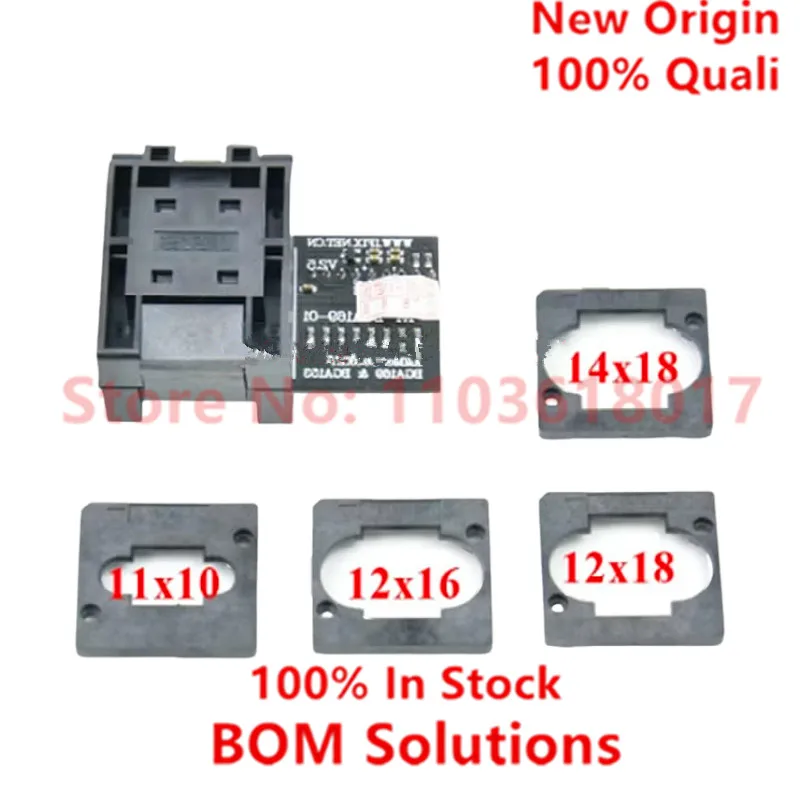 Original RT-BGA169-01 BGA169 / BGA153 EMMC Adapter V2.5 With 4 PCS BGA Bounding Box For RT809H Smart Programmer Calculator