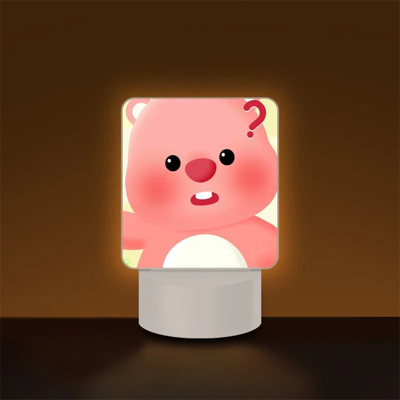 

Милый мультяшный светодиодный светильник Loopy, прикроватный ночник, настольное украшение, украшения для девочек, подруг, праздничные подарки, оптовая продажа