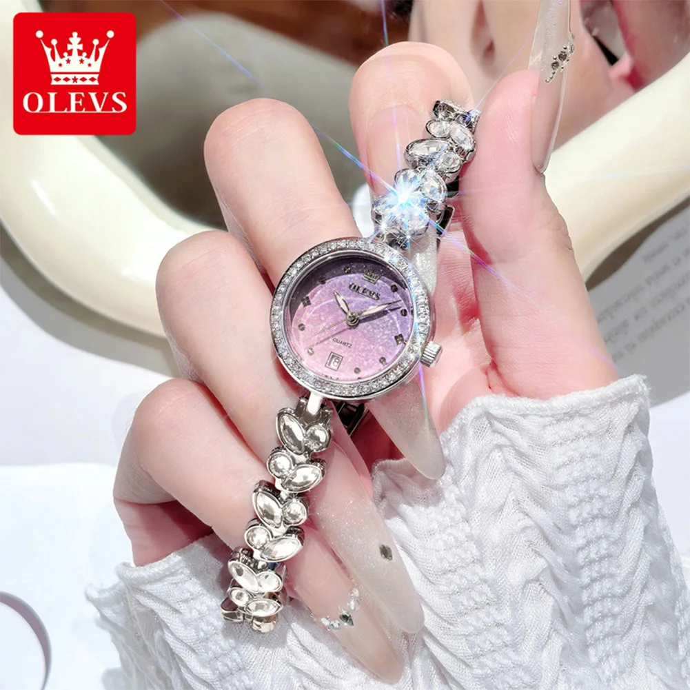 OLEVS 5679 Original Brand Women Watches Fashion Elegant Quartz Watch Waterproof Luminous Ladies  Date Watch Girls Gift Reloj