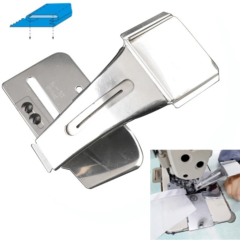 

DY436 Top Center Plait Folder For Industrial 2 or 4 Needle Lockstitch Sewing Machines Placket For Shirt and Blouse with Linning