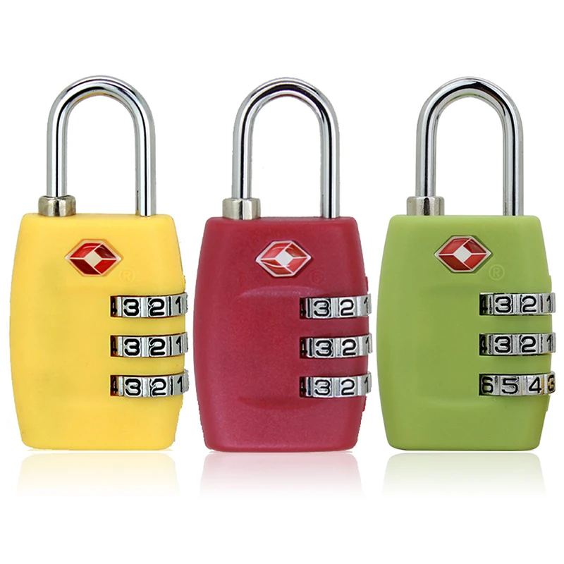 3 Digit Password Lock Zinc Alloy Password Padlock for Door Gym Drawer Trunk Cabinet Gift Code Resettable 1PCS