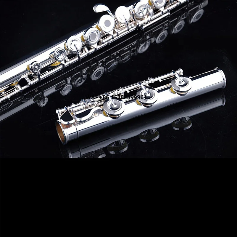 

STARWAY Flute F-407 Professional Cupronickel C Key 16 Hole Flute Silver Plated Musical Instruments With Case and Accessories