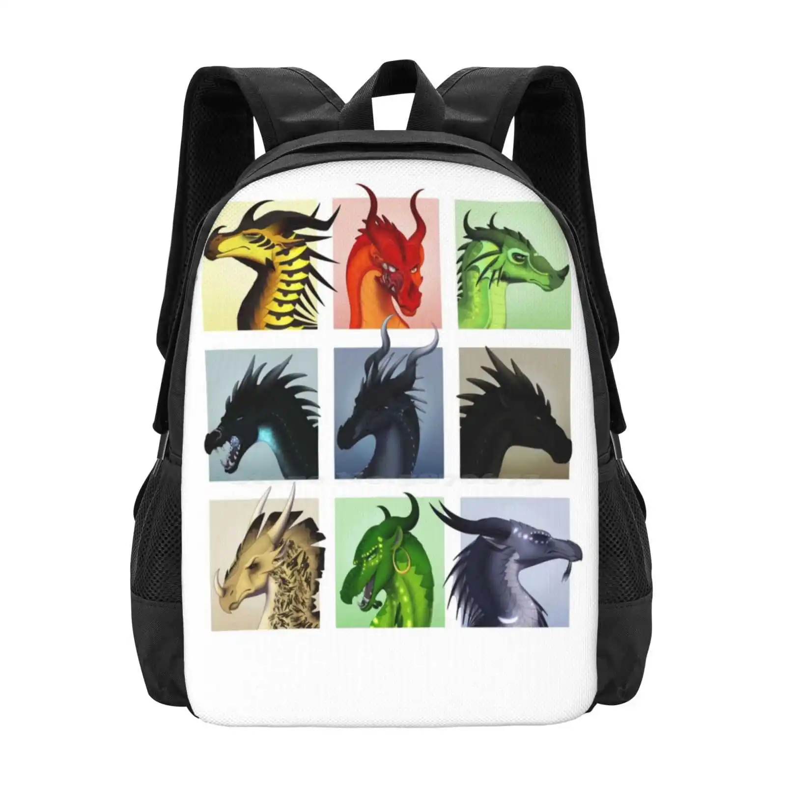 Wings Of Fire - Bad Guys Hot Sale Schoolbag Backpack Fashion Bags Wings Of Fire Wof Wingsoffire Dragon Hivewing Scarlet Skywing