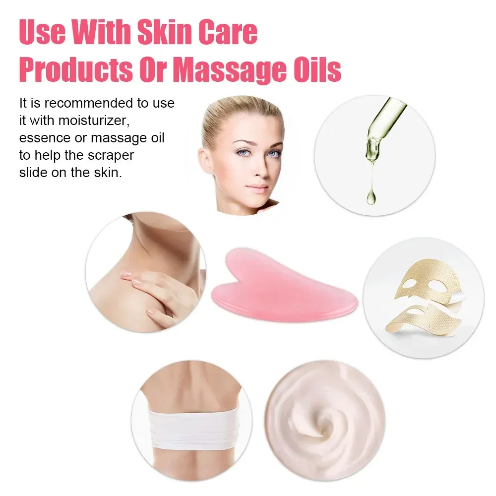 Gezichtsmassager Gua sha Natuurlijke harsschraper Face Lift-apparaten Anti-rimpel Lichaamsmassage Schrapen Schoonheid Gezondheid Guasha Board