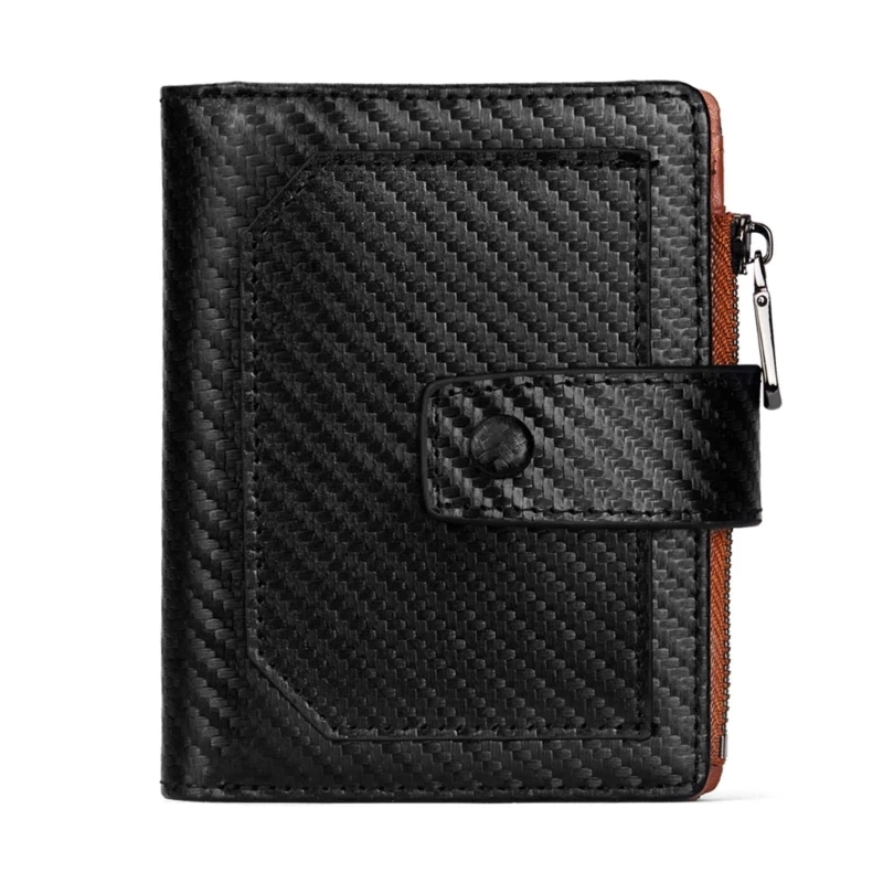 

RFID Wallet Blocking Card Holder Travel Coin Purse Organizer Multi-functional Bifold Short Credit Cards Organizer