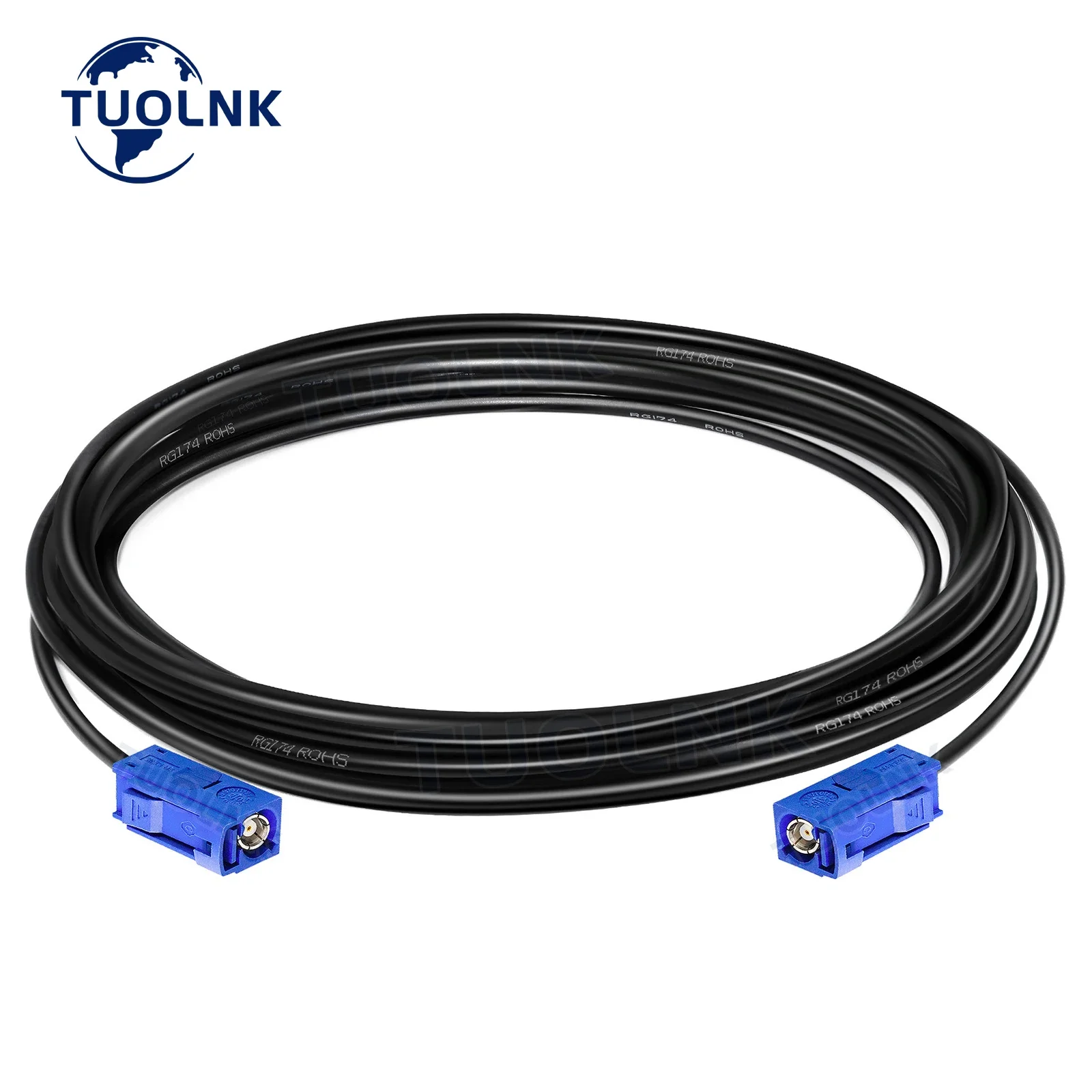 

RG174 Extension Cable Fakra C Female Plug to Fakra C Female Jack Coaxial Cable WiFi Antenna Extension Coaxial Cable Blue