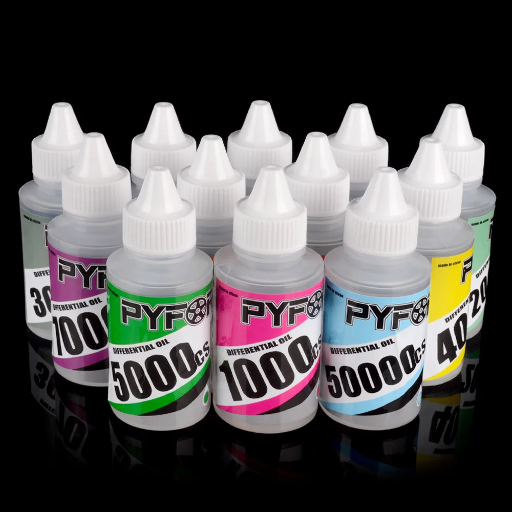 زيت PYFORE التفاضلي 60 مللي 1000CS 2000CS 3000CS 5000CS 6000CS 8000CS 9000CS 10000CS لطراز RC شاحنة عربات التي تجرها الدواب الزاحفة