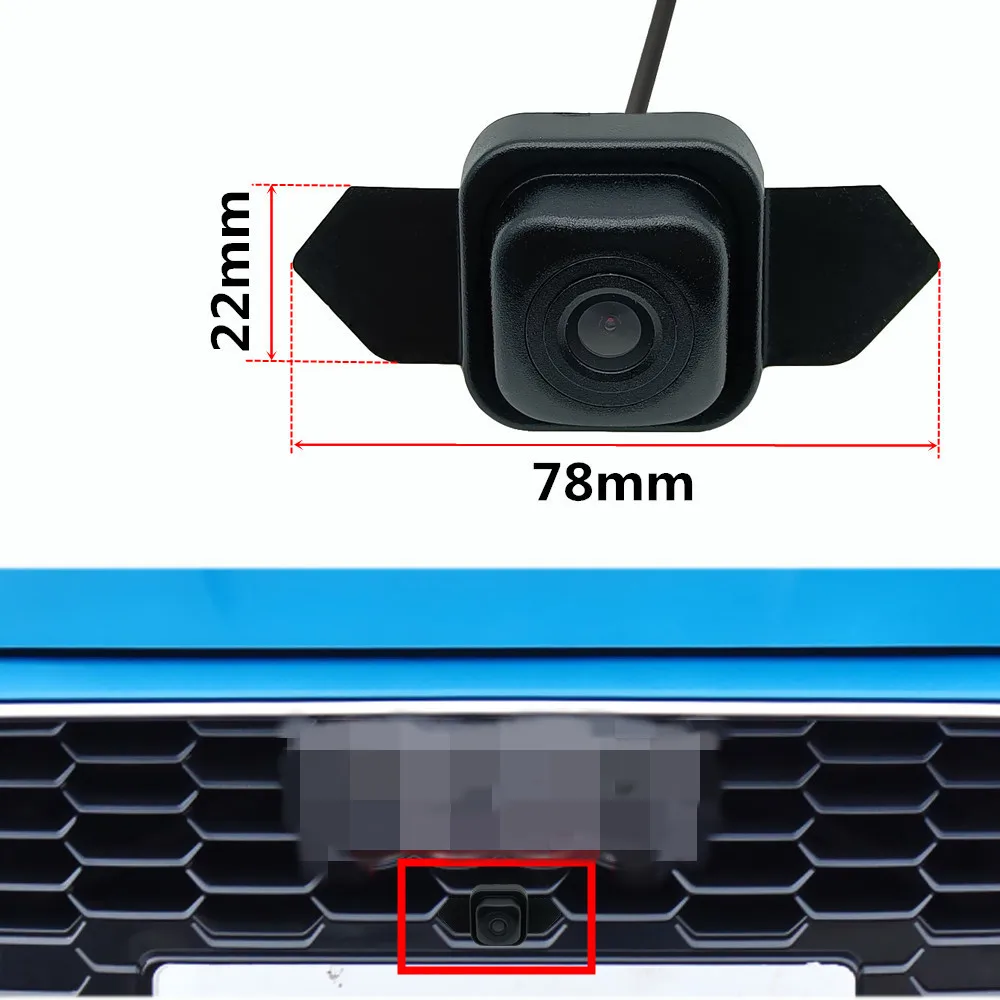 AHD 1080P Fisheye CCD Car Front View Parking positivo Logo Camera visione notturna impermeabile per Audi A3 A3L 2018 2019 2020 2021