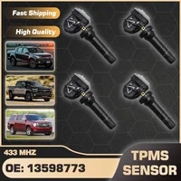 Sensor de presión de neumáticos TPMS de 1/4 piezas 13598773 433 MHz para Chevrolet S10 2017-2019 Chevy Silverado 2015-2019 Chevy Suburban 2016-2018