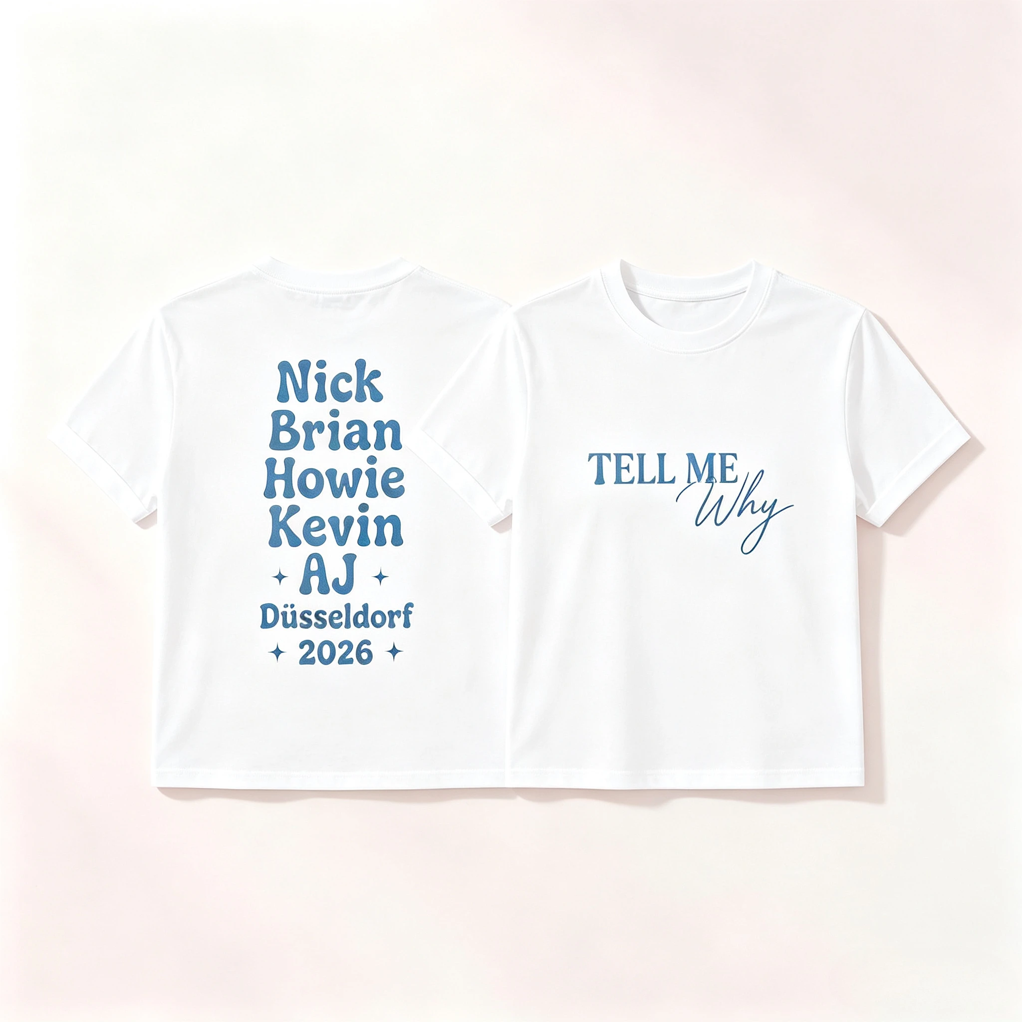 Backstreet Boys Düsseldorf 2026 T-Shirt Tell Me Why Concert Outfit 90s Boy Band Fan Men's and Women's The Millennium Streetwear
