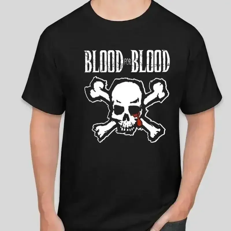 Blood for T shirt Rock Band Music Skull Hard Core Thrash