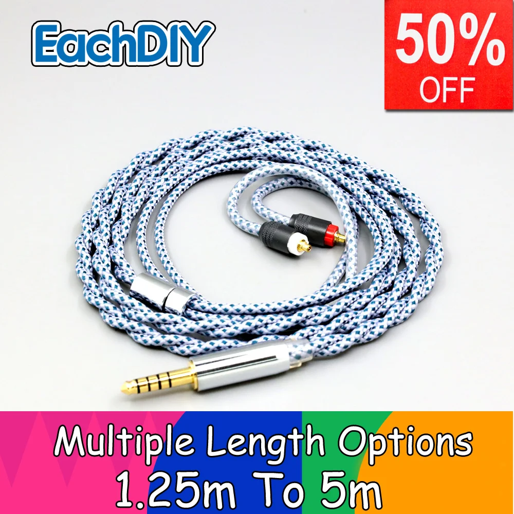 

99% Pure Silver Mix Graphene OCC Shielding Earphone Cable For Sony xba-A3 xba-A2 XBA-H2 XBA-H3 LN008640