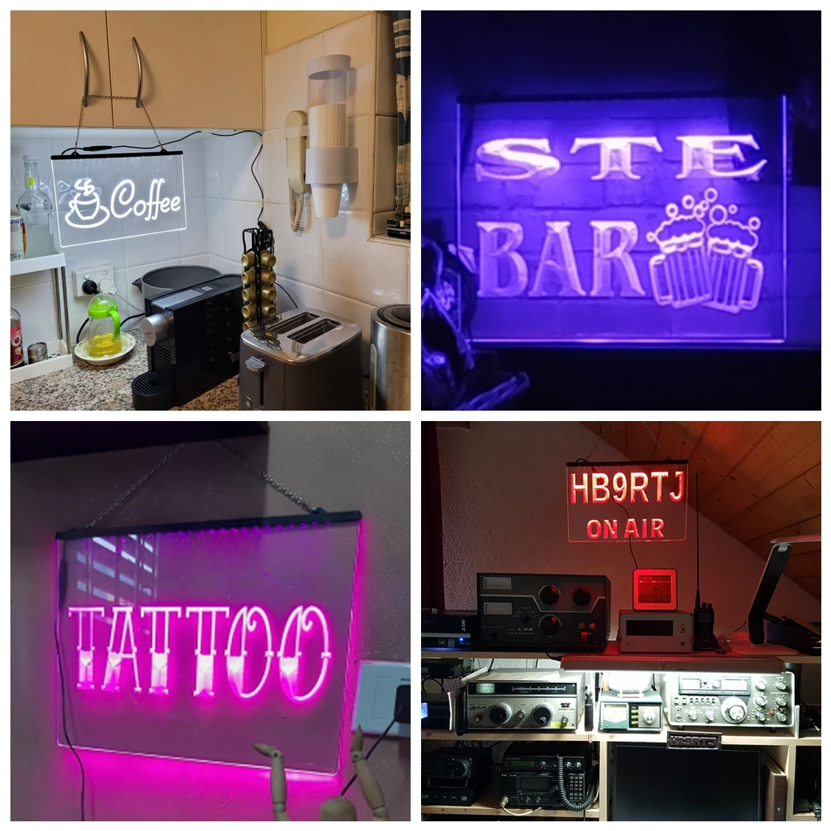 OPEN Hair & Nails Beauty Salon 3D Carving LED Neon Sign Wall Art for Home,Farmhouse,Room,Bedroom,Office Decor,Unique