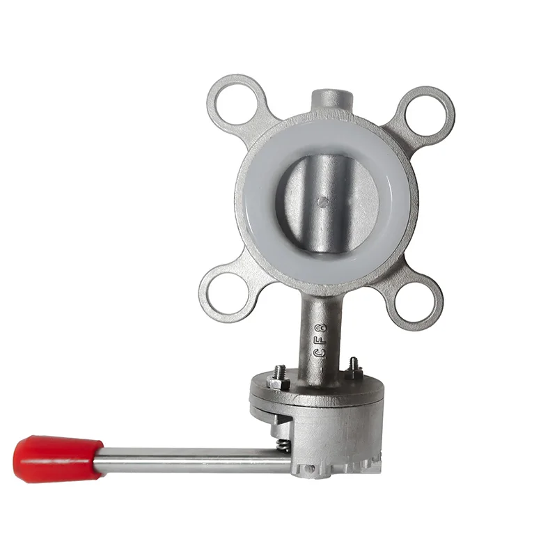 201/304 Stainless Steel Wafer Type D71X-10/16P Manual Industrial Grade Butterfly Valve DN40-400 Seal