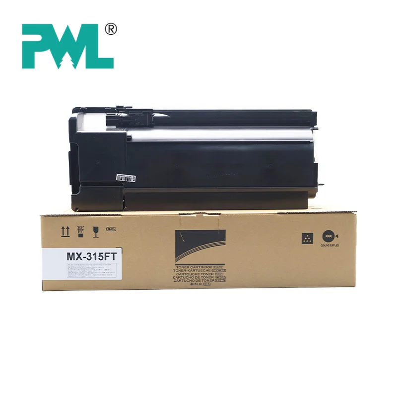 1PCS MX315FT MX315 315 Toner Cartridge for Sharp M2658 M3158 M3558 High Quality Copier Spare Parts Compatible Toner