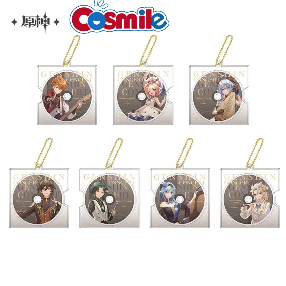 Cosmile miHoYo Anime Genshin Impact Tartaglia Zhongli Xiao Ganyu Albedo Eula  Lawrence Acrylic Keychain Bag Pendant Cosplay C