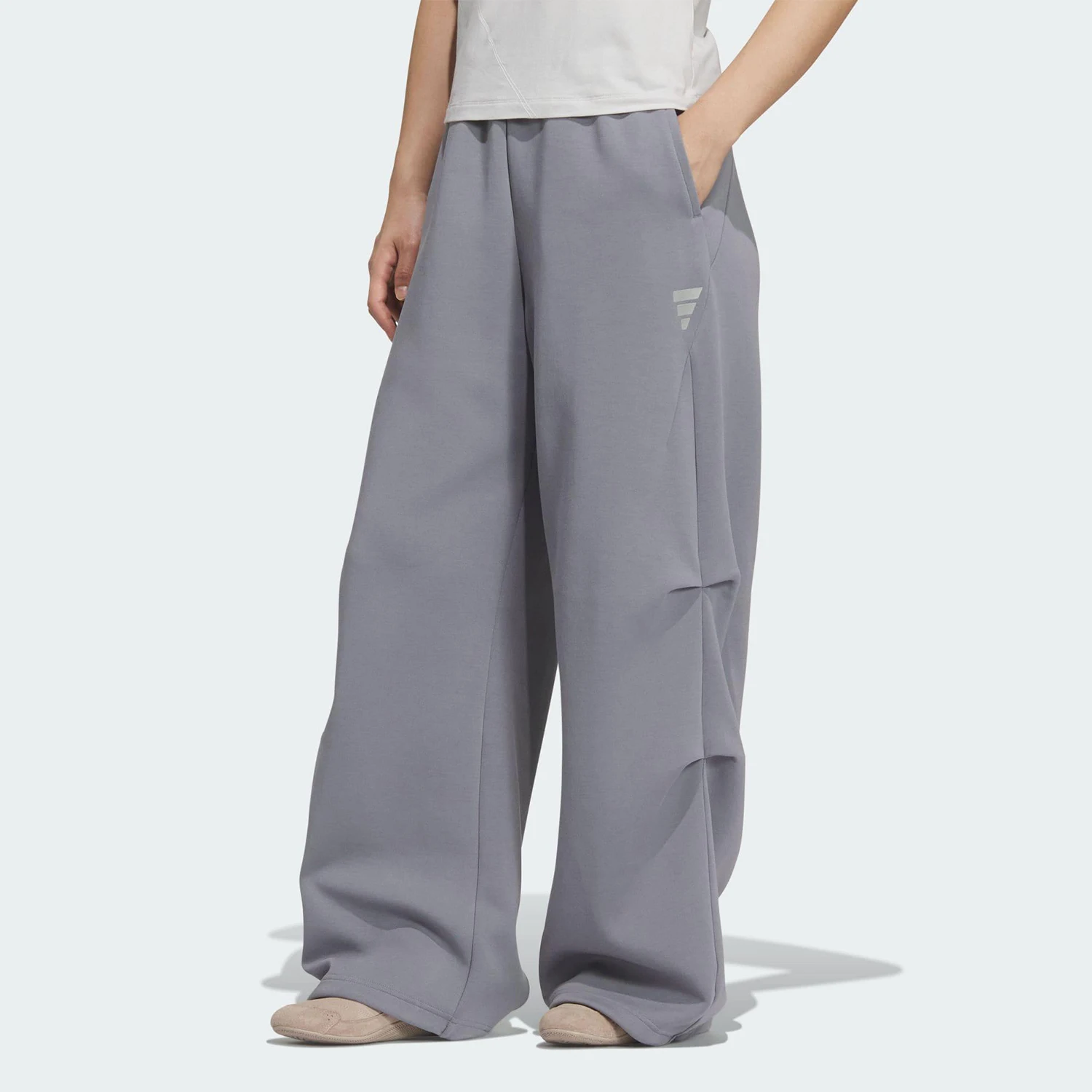 

Осенние женские спортивные трикотажные брюки прямого кроя Adidas Originals KS0078