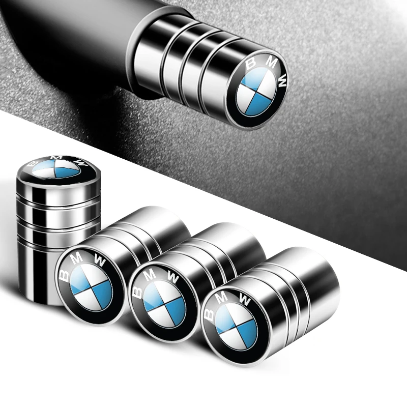 4pcs Car Tire Valve Metal Aluminum Alloy Valve Cap for BMW X3 X5 X6 E90 E70 F30 Auto Accessories