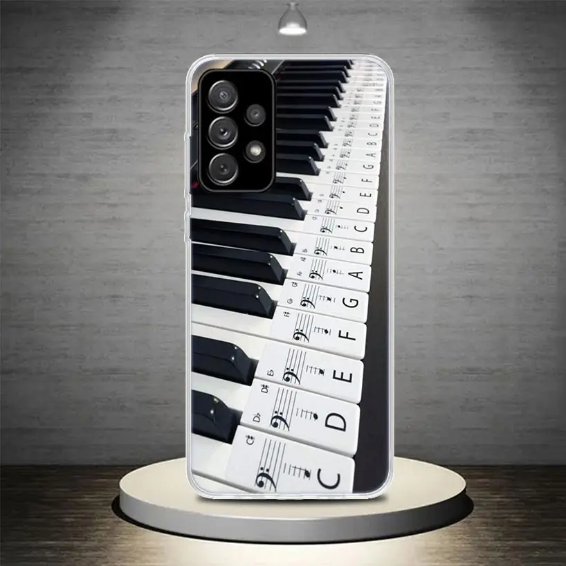 Music Piano Keyboard Phone Case Fundas For Samsung Galaxy A51 A50S A71 A70 A41 A40 A31 A30S A21S A20E A11 A10S A01 A6 A7 A8 A9 P