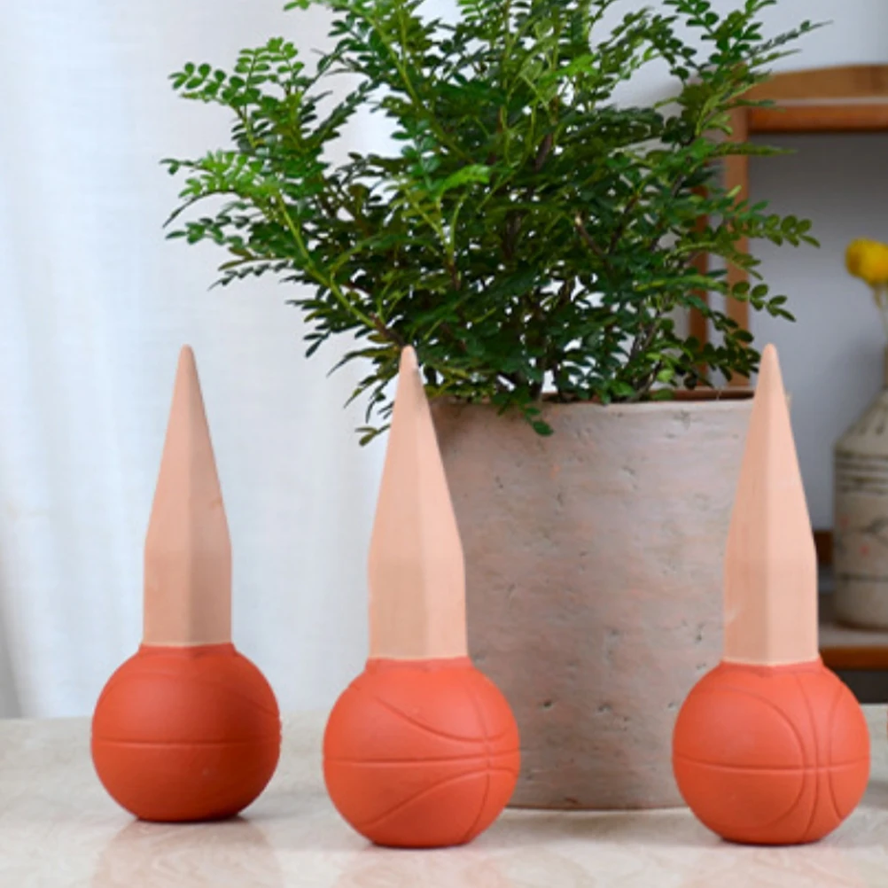 

4Pcs Basketball Self Spikes Automatic Plant Waterer for Indoor Outdoor Potted Plants Bonsai Gardening System