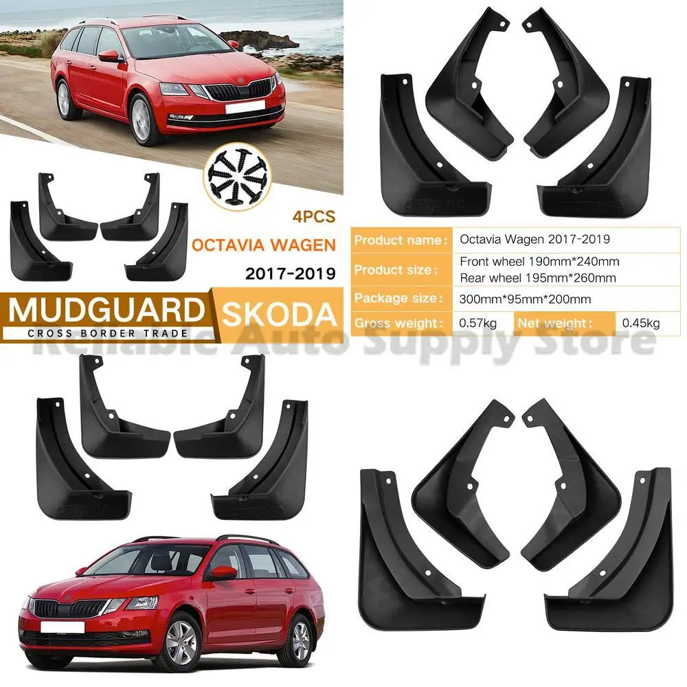 

For Skoda Octavia Wagon 2017-2019 Mudguard Trim Auto Accessories Premium Quality Durable Protection Stylish Design Easy Installa
