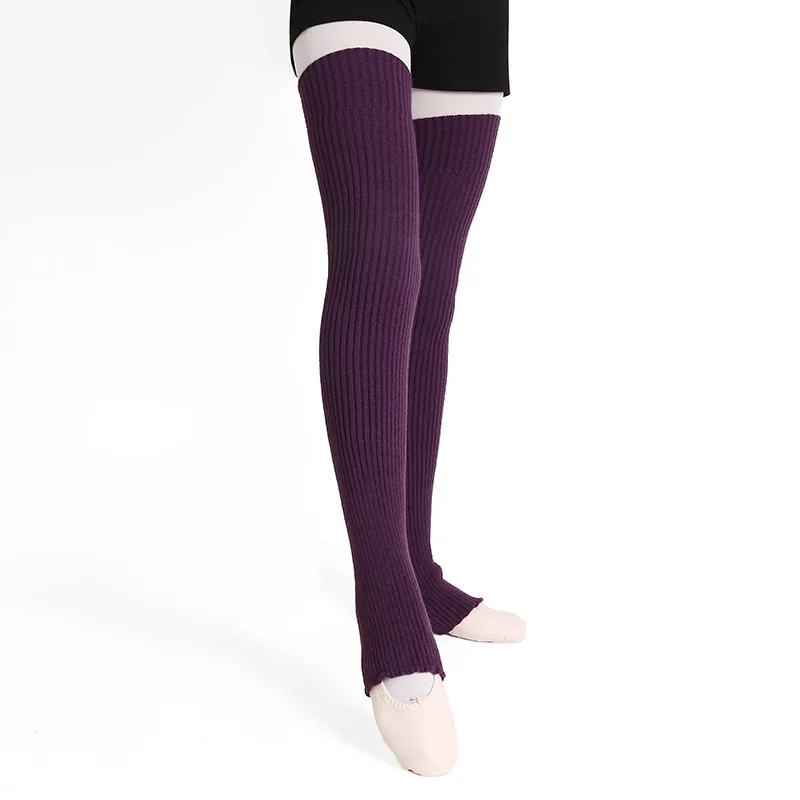 55CM 75CM Lengthened Leg Warmers Women's Long Socks JK College Style Knitted Warm Socks Autumn Winter Over Knee Boot Cuffs
