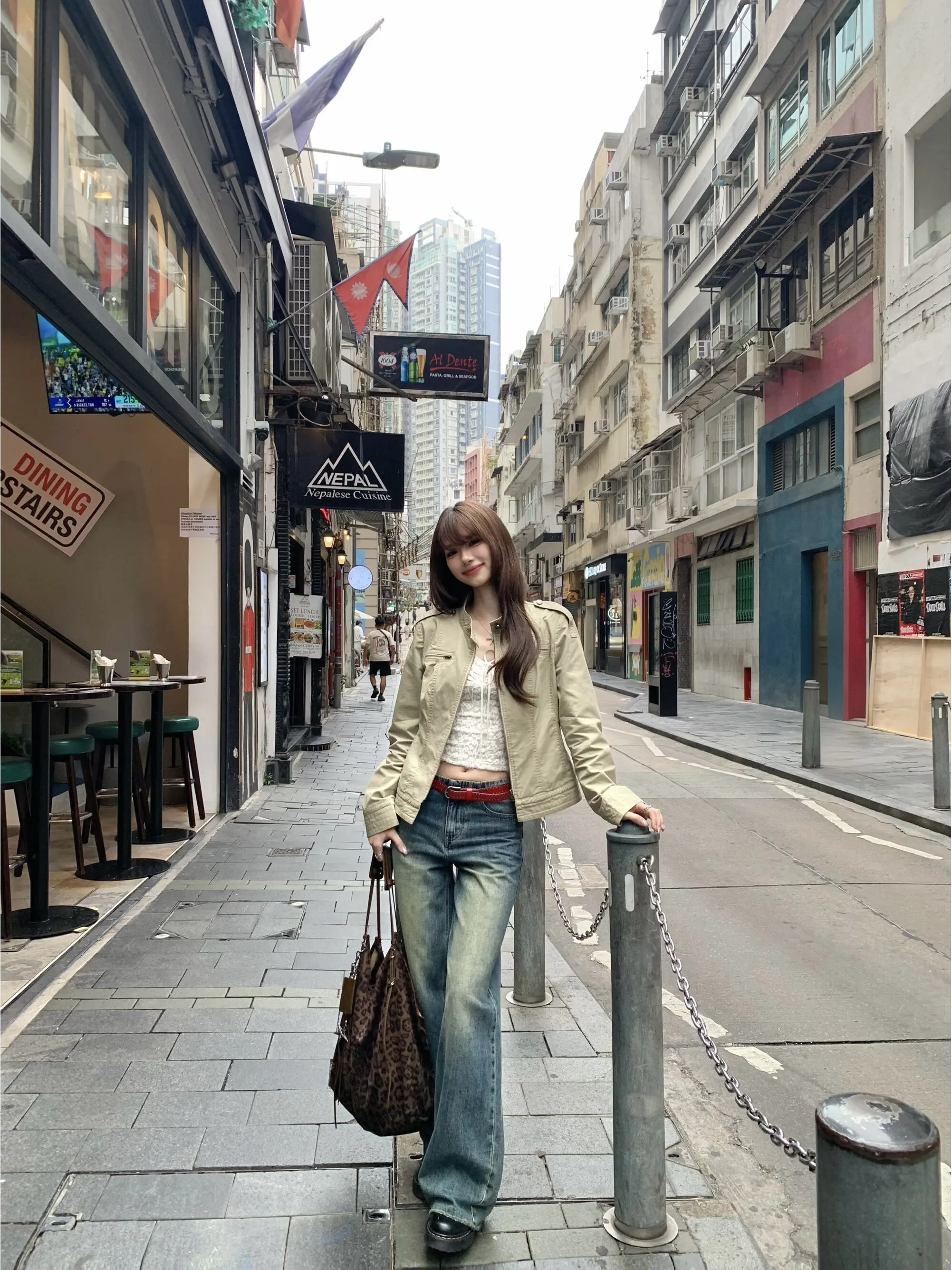 

Джинсы Lumoder Vintage прямого кроя для женщин, летние, в американском стиле, облегающие, длинные брюки, повседневные, с естественной линией талии, цветные