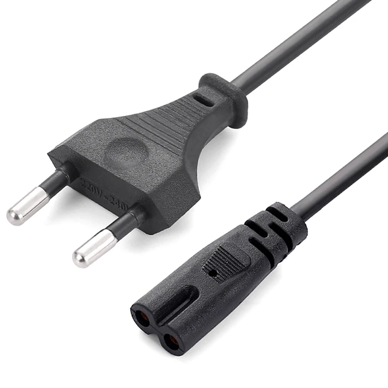 EU Power Cable 2pin IEC320 C7 US Power Extension Cord For Laptop Charger Canon Epson Printer Radio Speaker