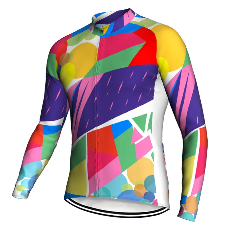 Pro Bike Team Cycling Jersey Bicycle MTB Long Jacket Clothes Downhill Road Shirt Crossmax Mountain Tight Wear Colored Sport Top