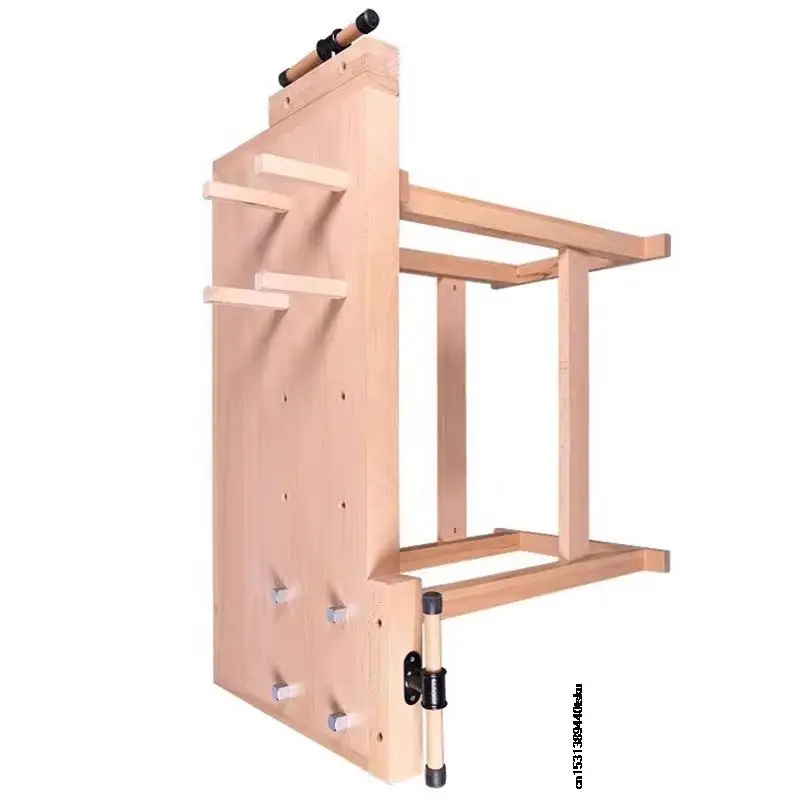 Beech Solid Wood Workstation With Clamp Design Portable Manual Craft Workbench For Home Workshop DIY Handmade Projects