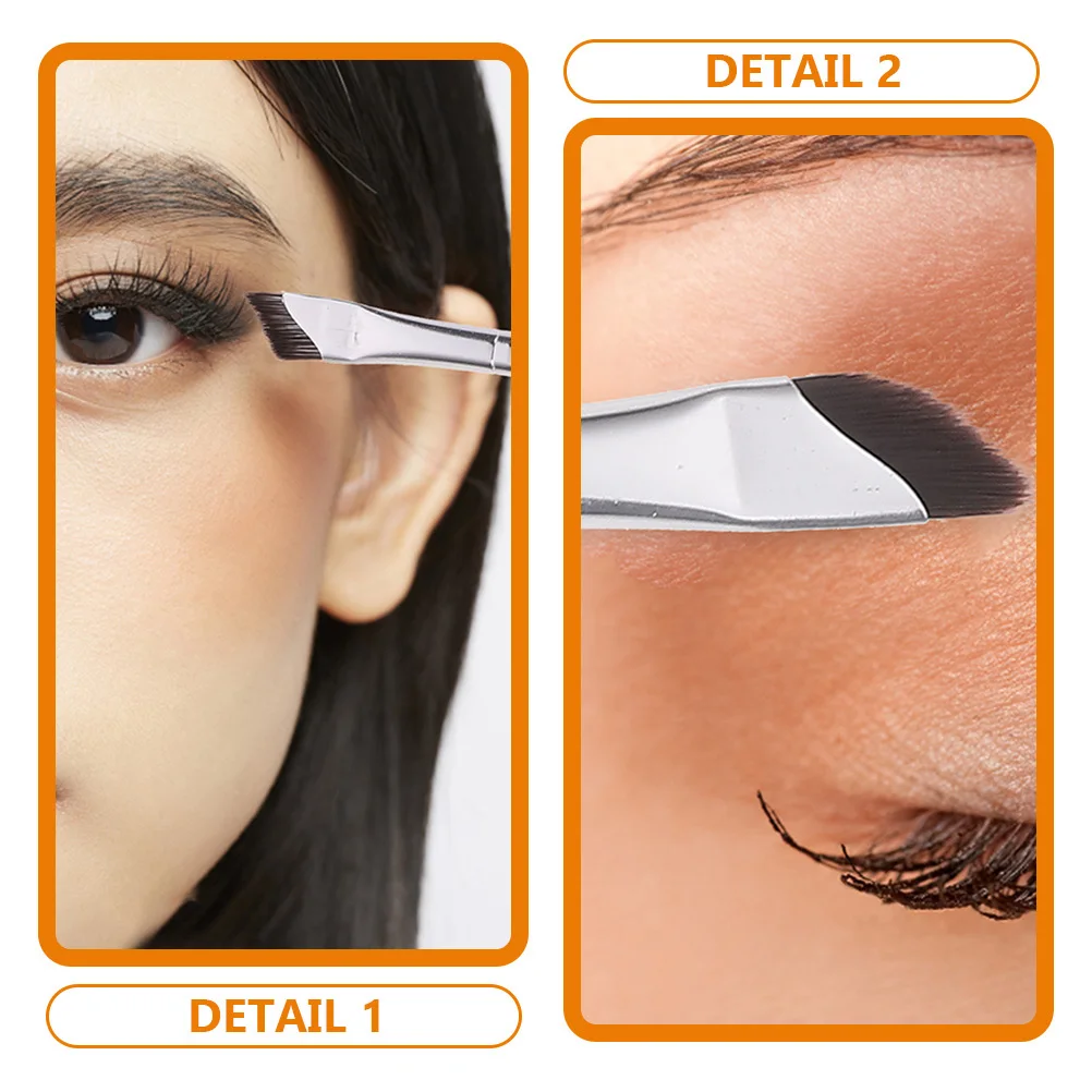 1 ensemble de pinceaux Eyeliner coudés pour le maquillage des yeux, outil correcteur de sourcils de précision, applicateur, Kit de beauté, ensemble de pinceaux pour fard à paupières