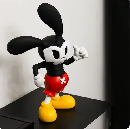 

40cm Disney cool Kawaii rabbit Mickey Mouse resin Action figure statue toys collection model home decoration birthday gift