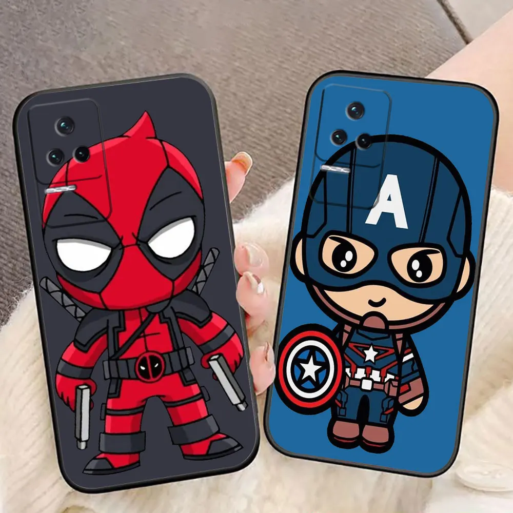 Marvel Groot Iran Spiderman Phone Case For Redmi K60 K40 K30 13C 12 12C 10 10C 9 9T 9C 9A 8 8A 7A 6A A2 GO ULTRA PLUS Case Funda