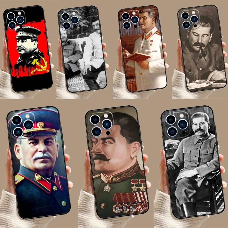 USSR Joseph Stalin Case For iPhone 15 16 11 13 12 14 Pro Max Mini X XR XS 7 8 Plus Back Cover Shell