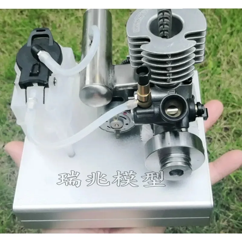 2-Stroke Dynamic Micro Mini Light Portable Small Engine - Science Education Model with One-Click Start & Oil Burning