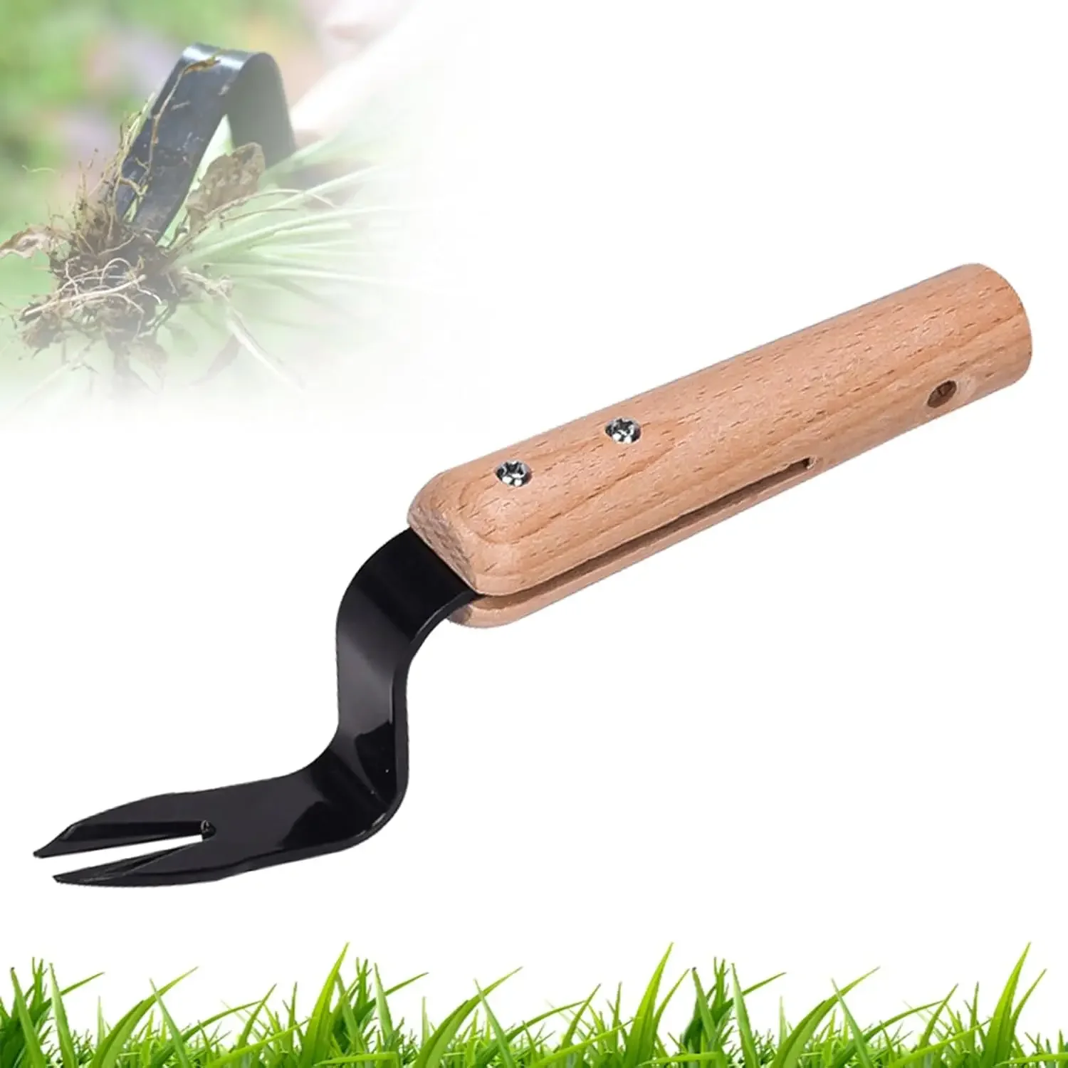 Weeding Root Lifter, Garden Hand Weeding Tool, Weed Removal Tool for Lawn/Yard, Angle for Easy Weed Removal and Deep