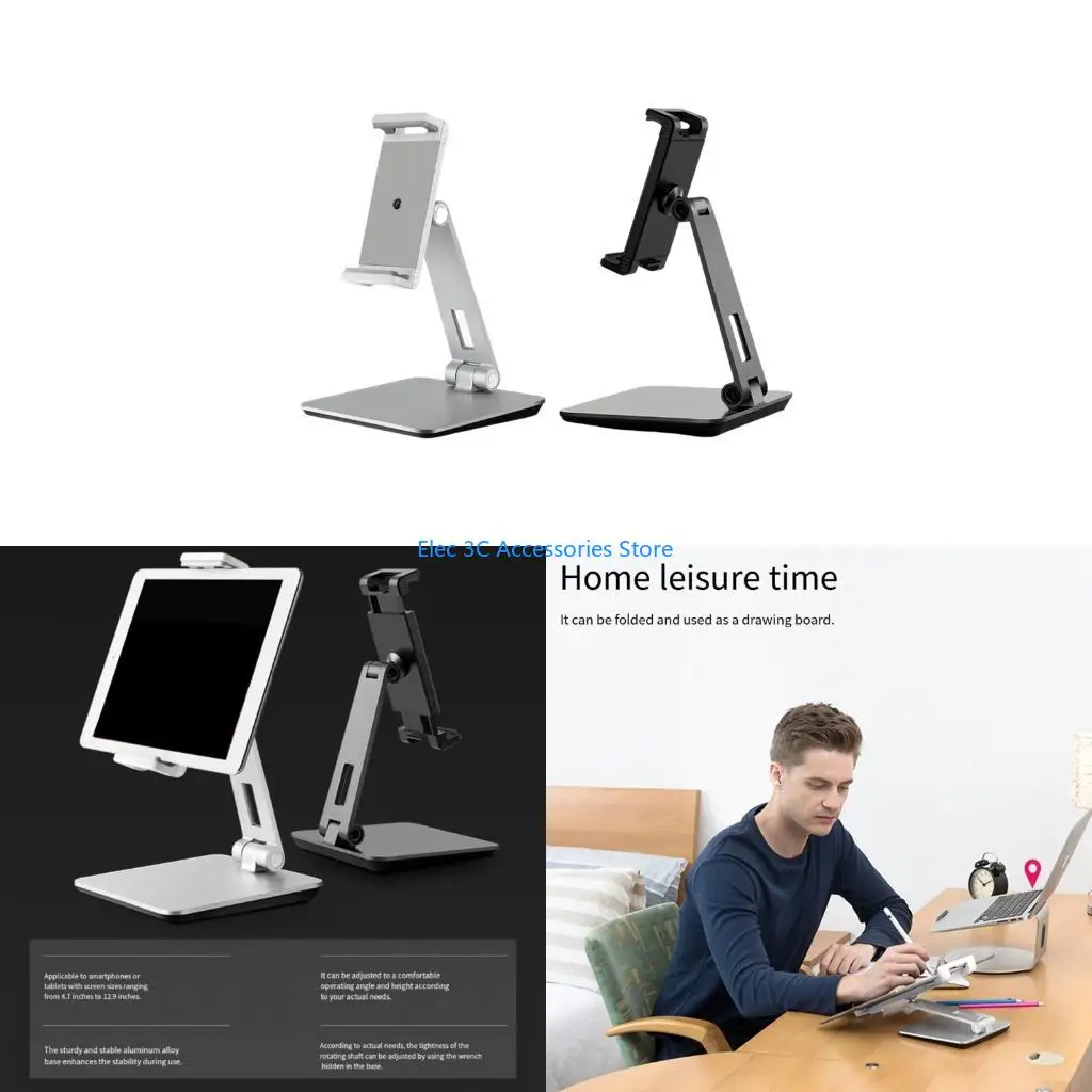 Y51A Ergonomic Tablets Stand For Work Study Entertainment Supports 4.7 To 12.9inch