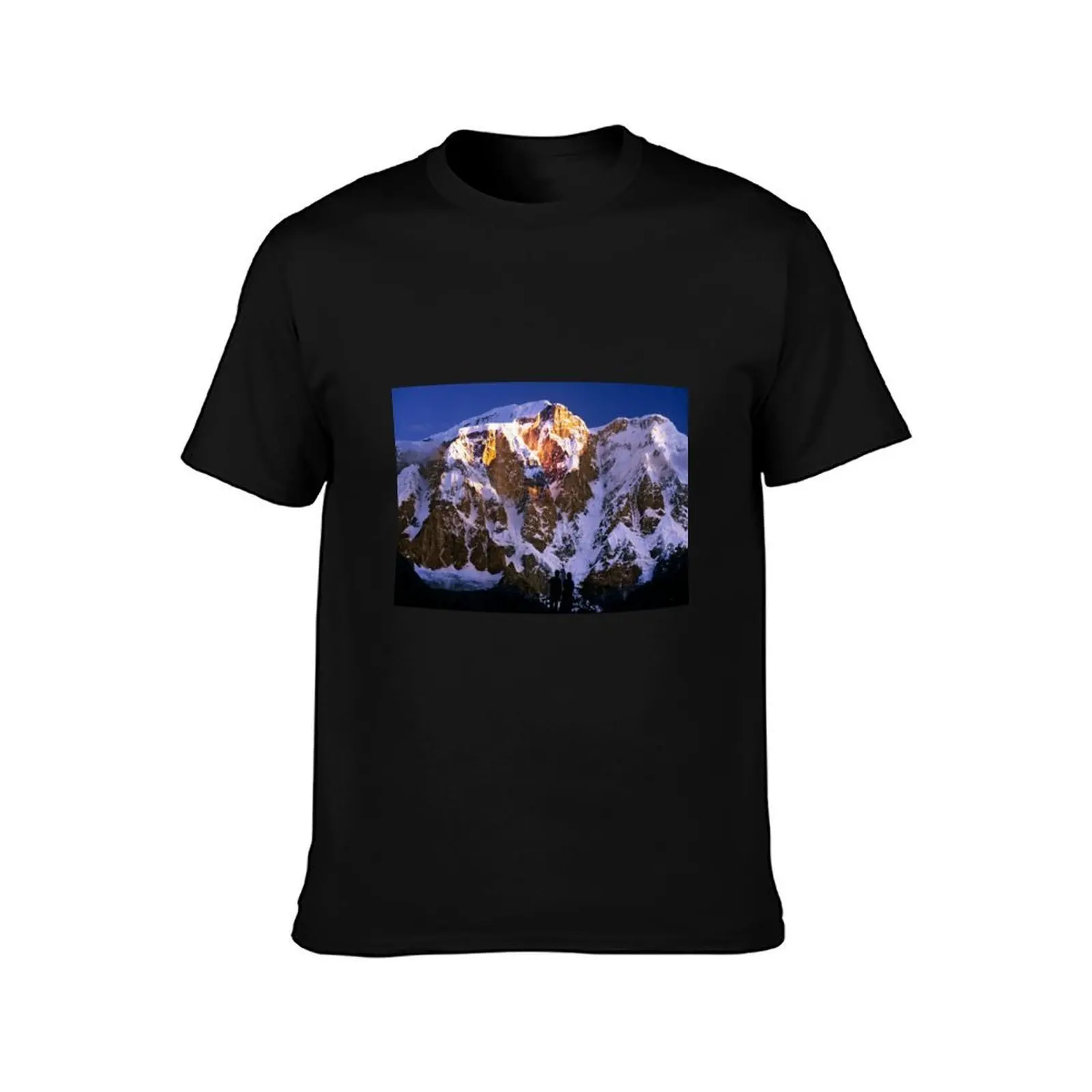 First light on Lamjung, Nepal T-Shirt Big and Tall Gym T-Shirt