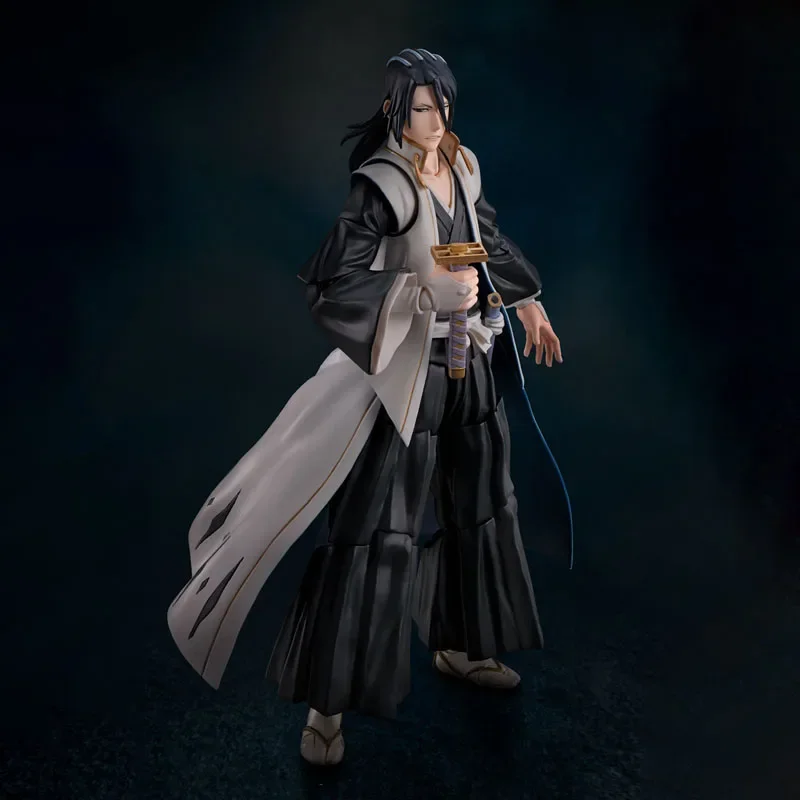 شخصية حركة أنيمي Bandai-blaach Kuchiki Byakuya ، لعبة نموذجية قابلة للتحصيل ، S.H.Figuarts ، SHF ، حقيقية ، أصلية ، متوفرة بالمخزون