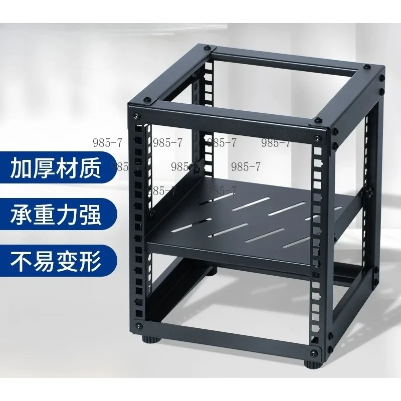 Desktop Open-Type 10-Zoll-Netzwerkschrank, Kompaktes Rack-Mount-Gehäuse für Switch, Router, NAS-Speichergerät
